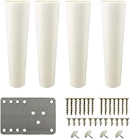4pcs Solid Wood Vertical Replacement Sofa Feet,Wooden Furniture Legs,for Couch Loveseat Chair Coffee