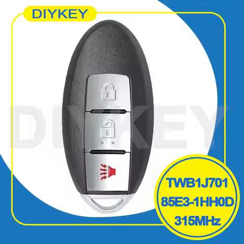 DIYKEY 3 Buttons TWB1J701 315MHz ID46 Chip PCF7952 For Nissan TIIDA MARCH Leaf Micra 2012-2018 Smart