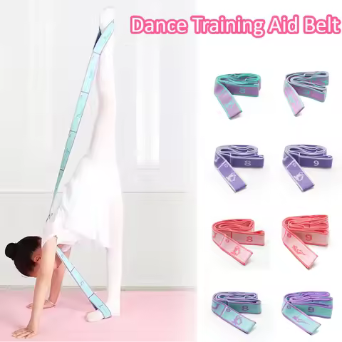 Segmented Yoga Strap Dance Elastic Band Beginner's Back Stretching Resistance Band 85/115cm Asana Tr