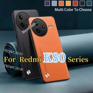 Luxury Leather Mobile Casing For Xiaomi Redmi K80 Pro 5G 2025 K 80 RedmiK80 K80Pro Plain Skin Anti F