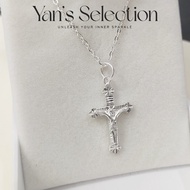 YANS Original S925 Sterling Silver Crucifix Cross Pendant