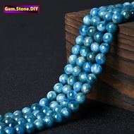 Blue Apatite Natural Stone，Loose Bead Spacer for Bracelet/Necklace/Ring/Earring，Wholesale Handmade D