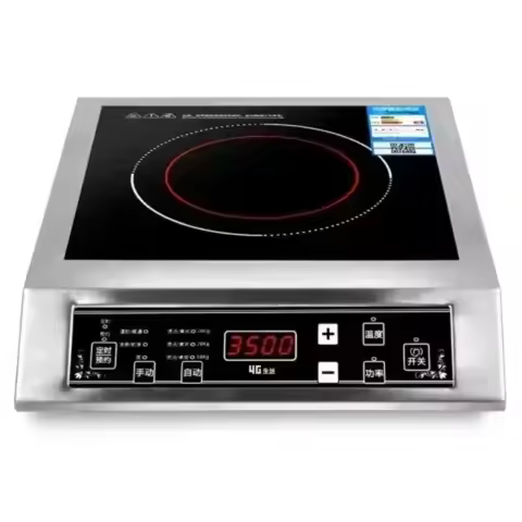 High-power induction cooker 3500W commercial stainless steel induction cooker household stir fry bat