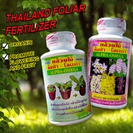 THAILAND ALPHA OMEGA FOLIAR FERTILIZER ORGANIC FERTI PINK / GREEN BOTTLE BAJA UNTUK BERBUNGA DAN SUBUR