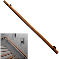 Staircase handrail Staircase Handrail (30-500cm Optional),Wall-Mounted Armrest,Non-Slip Pine Railing Kit, Home Garden Corridor Lofts Decking Railings (Size : 500cm)