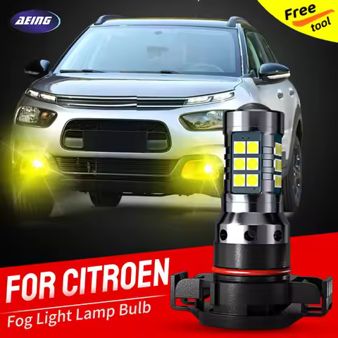 2x Car LED Front Fog Lights Bulbs Canbus For Citroen BERLINGO B9 C3 III II I C4 Coupe Cactus DS3 LC 