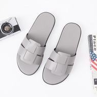 Dép Nam Quai Ngang Kiểu Đan Nơ Thời TrangĐế Bằng Cao Su Đúc Nguyên Khối Êm Chân Size 36-44