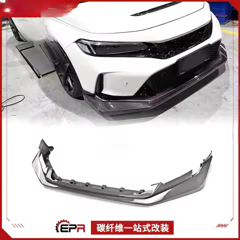 For Honda Civic Type R FL5 Mugen - Style Carbon Fiber Front Lip Splitter
