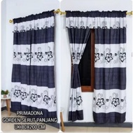 Drawstring Window Curtains Door/s Size 80 cm x 200 cm Blind Curtain