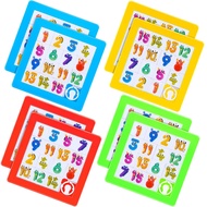 8 Pieces The 15 Slide Puzzle Plastic Slide Number Puzzle Brain Teaser IQ Game Christmas Party Toys E