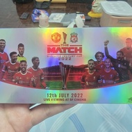 THE MATCH COLLECTIBLE TICKET From SF Cinema Red Boiling Manchester United Liverpool THE