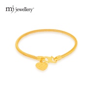 MJ Jewellery 916/22K Pendora Solid Gold Curb Gold Chain Bracelet T033