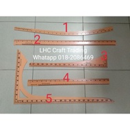 Pembaris L besar/Pembaris lengkung/Pembaris lurus 24inci / pembaris lurus 18 inci / pembaris kepala 