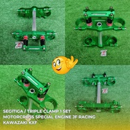 KAWASAKI TRIANGLE TRIPLE CLAMP 1 SET KXF MOTORCROSS SPECIAL ENGINE JF RACINGkawasaki