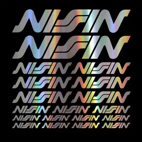 COMPATIBLE 19x for NISSIN Stickers Sheet Motorcycle Sponsors Auto Tuning Quality