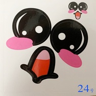 9.9 Yuan 120 Pieces Marshmallow Stickers Cartoon Dream Fancy Big White Eyes Mouth Non-Edible Bunny D