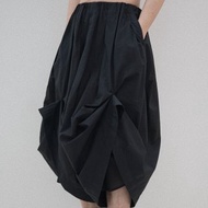 【藝術生】古典中性復古風/手工多種穿法/闊腿七分褲