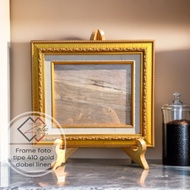 Photo/ Certificate Frame - Type 410 gold double linen - photo frame 10R 10RS/ A4/