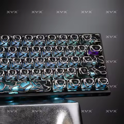 XVX Personality Venom Keycap Metal Texture Hollowed-out Fog Penetrating Personalized Creative Transp