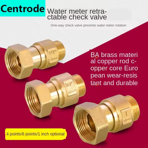1/2IN 3/4IN Check Valve Vertical Household Anti-Idling 1 Inch Brass Horizontal Check Valve Spring Ch