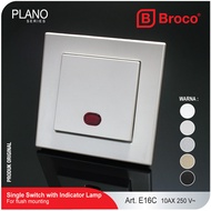 Broco Electrical Plano E16C Saklar Engkel Dengan Lampu