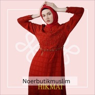 Hikmat Fashion Original A3008 Abaya Hikmat  noerbutikmuslim Gamis