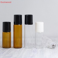 Duckweed 1ml 2ml 3ml 5ml 10ml Amber Thin Glass Roll On Bottle Empty Refillable Bottle Sample Test   Vials With Roller New