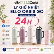[IMPORTED IN USA] ELLO Oasis Port Tumbler with Handle 40Oz - 1183ML Keeps Heat 24H