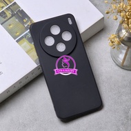 Vivo X200 Vivo X200 Pro liquid Silicone Macaron Square Color Black Case Vivo X200 Vivo X200 Pro