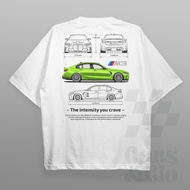 Cars and Clo - Oversized - BMW G80 M3 Blueprint T-Shirt