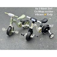 3-in-1 3-wheel balance bike