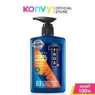 TROS Deo Shower Gel ทรอส ครีมอาบน้ำสำหรับผู้ชาย 450ml (Zinc & Charcoal/Zinc & Lagoon/Cool Sport/Blac