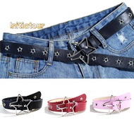 [Initiatour-t] Creative Star Eye Rivet Belt Goth Style Pin Buckle Man/woman Fashion Casual Punk Styl