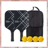 [h3w732xnj.ph] Pickleball Rackets Set Pickleball Paddle Set of 2 Rackets and 4 Pickleballs for Outdo