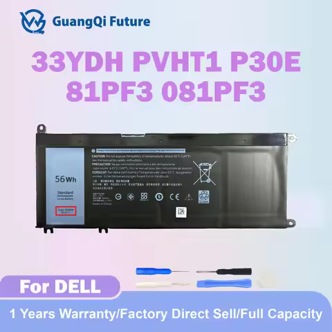 New Batttery For Dell Latitude 15 3590 3580 Battery 33YDH PVHT1 Inspiron 17 7000 7778 7779 7786 15 7