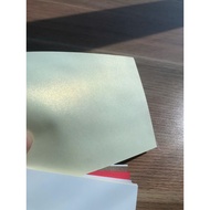 A stack of art paper (YELLOW PEARL DYEED FORT PAPER) 120gsm A4 size