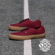 VANS AUTHENTIC CASUAL MEN'S SHOES COOL VANS AUTHENTIC MAROON GUM SOLE AUTHENTIC MEN'S SNEAKERS