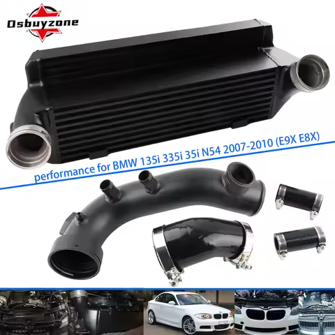 E-N54 SuperCharge Pipe + intercooler Kit for E90 E93 E82 1 & 3-Series BMW 135i 335i 35i N54 2007-201