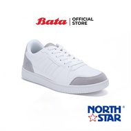 Bata บาจา ยี่ห้อ North Star รองเท้าสนีกเกอร์ รองเท้าผ้าใบ รองเท้าผ้าใบนอร์ทสตาร์ Men Sneakers สำหรับผู้ชาย รุ่น Kern สีขาว 8211037 UK:8 UK:8