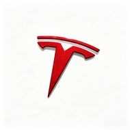 Modely modely Replacement Three-Dimensional Front Tail Label Tesla Car Label Modified Red Suitable f