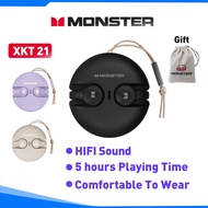 Monster XKT21 Clip-on Bluetooth 5.3 Earphones Wireless Headphones Earclip Long standby Touch Control Gaming Earbuds New for Xiaomi Oppo Vivo Samsung Huawei Realme