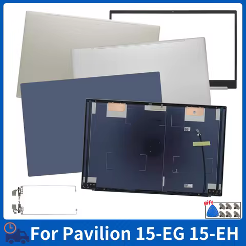 New For Pavilion 15-EG 15-EH 15Z-EH TPN-Q245 Laptop LCD Back Cover Front Bezel Hinges Computer Repla