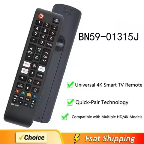 BN59-01315J New Replaced Remote Control for Samsung Smart TV UN50TU7000F UN55TU7000F UN58TU7000F UN5