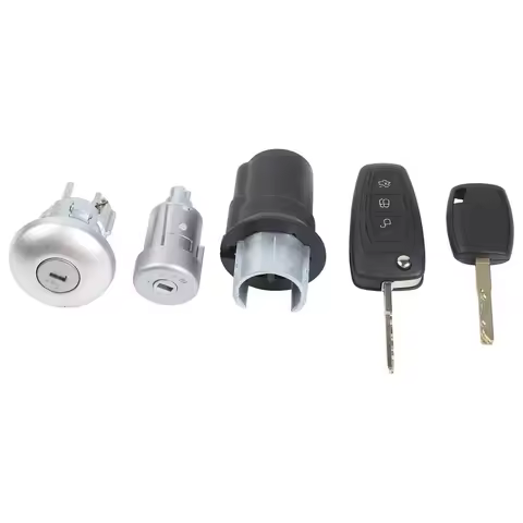 Car Ignition Lock Cylinder With 2 Keys FOR FORD TRANSIT CUSTOM MK8 LOCK SET Car Exterior Parts