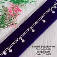 925纯银手链链/HTH8001(925 Silver Bracelet)Rantai tangan perak 925