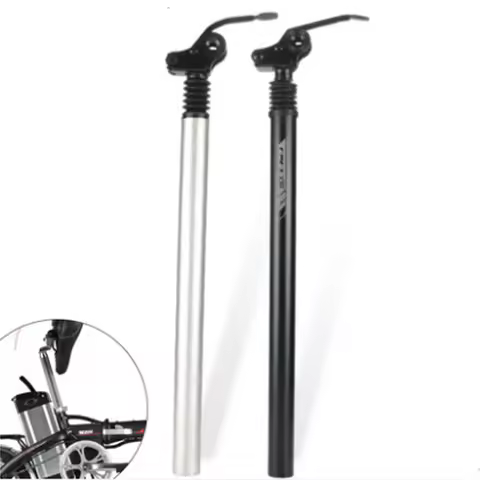 Suspension Damping Seat Tube, E-bike Seatpost, Folding Bike, Aluminum Alloy Saddle Seat Post, 28.6/3