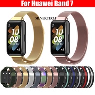 Silvertech Metallic Strap for band 7 Sturdy Metal material for huawei band 7