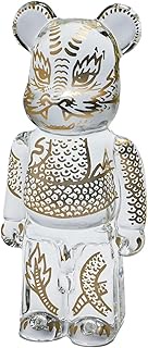 Baccarat 2815646 Crystal Figure, Ornament, Bear 2024, Limited to 3,000 Pieces Worldwide, Dragon Zodiac, Tatsu, Year-of-Year, Dragon, Bearbrick, Clear x Gold