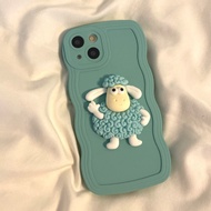 Phone Case for OPPO A8 A31 A32 A53 A55 A57 A95 A96 A97 Reno 4 5 6 7 8 Pro R11S R15 R17 K9 K10 3D small sheep Cellphone Case Cover