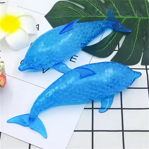Squishy Shark Stress Balls Dolphin Squeeze Ball Stretchy Stress Squish Ball Sea Animal Squeeze Squis